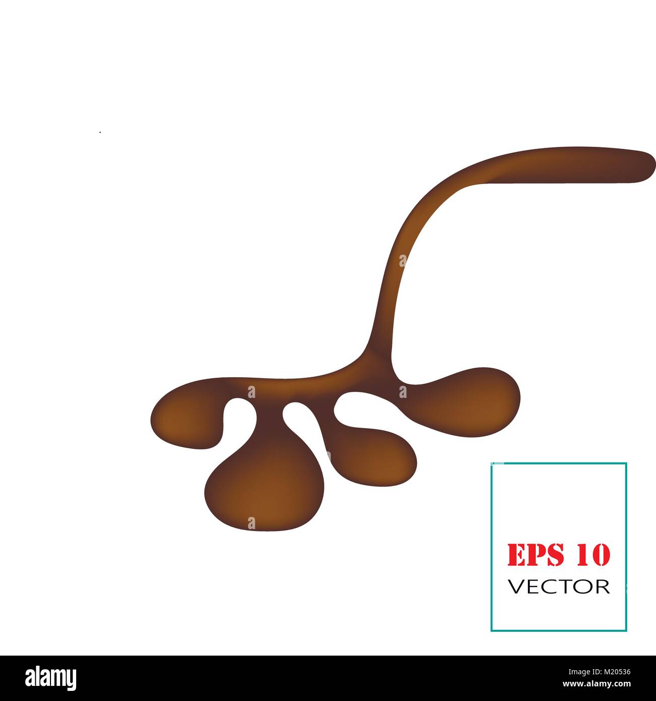 Eine heiße sholodad fließt. Fließfähige Sonnenschutz Creme. Stock Vektor