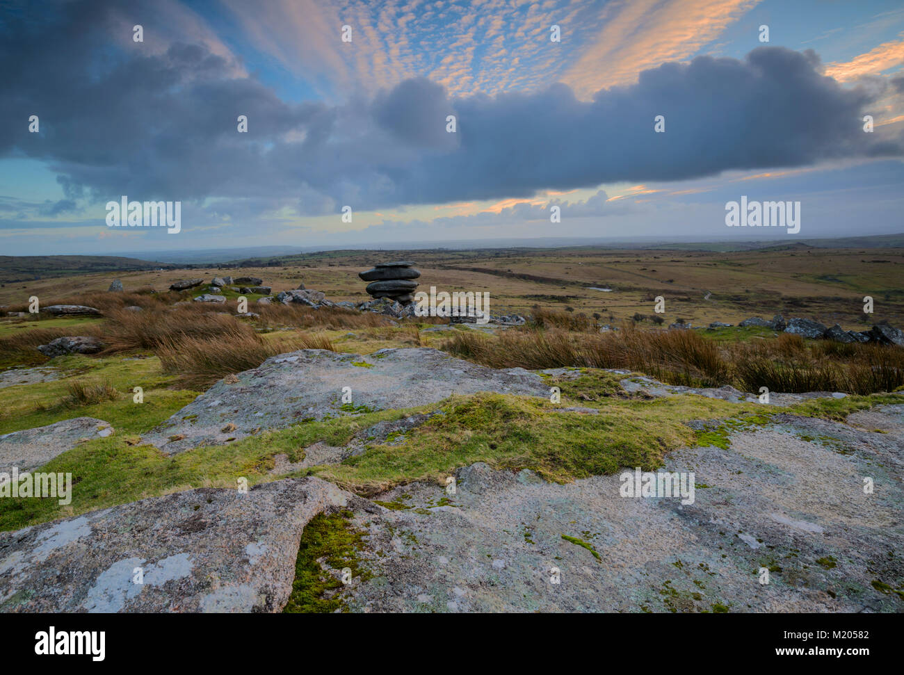 Der cheesewring auf stowes Hill Bodmin Moor Stockfoto