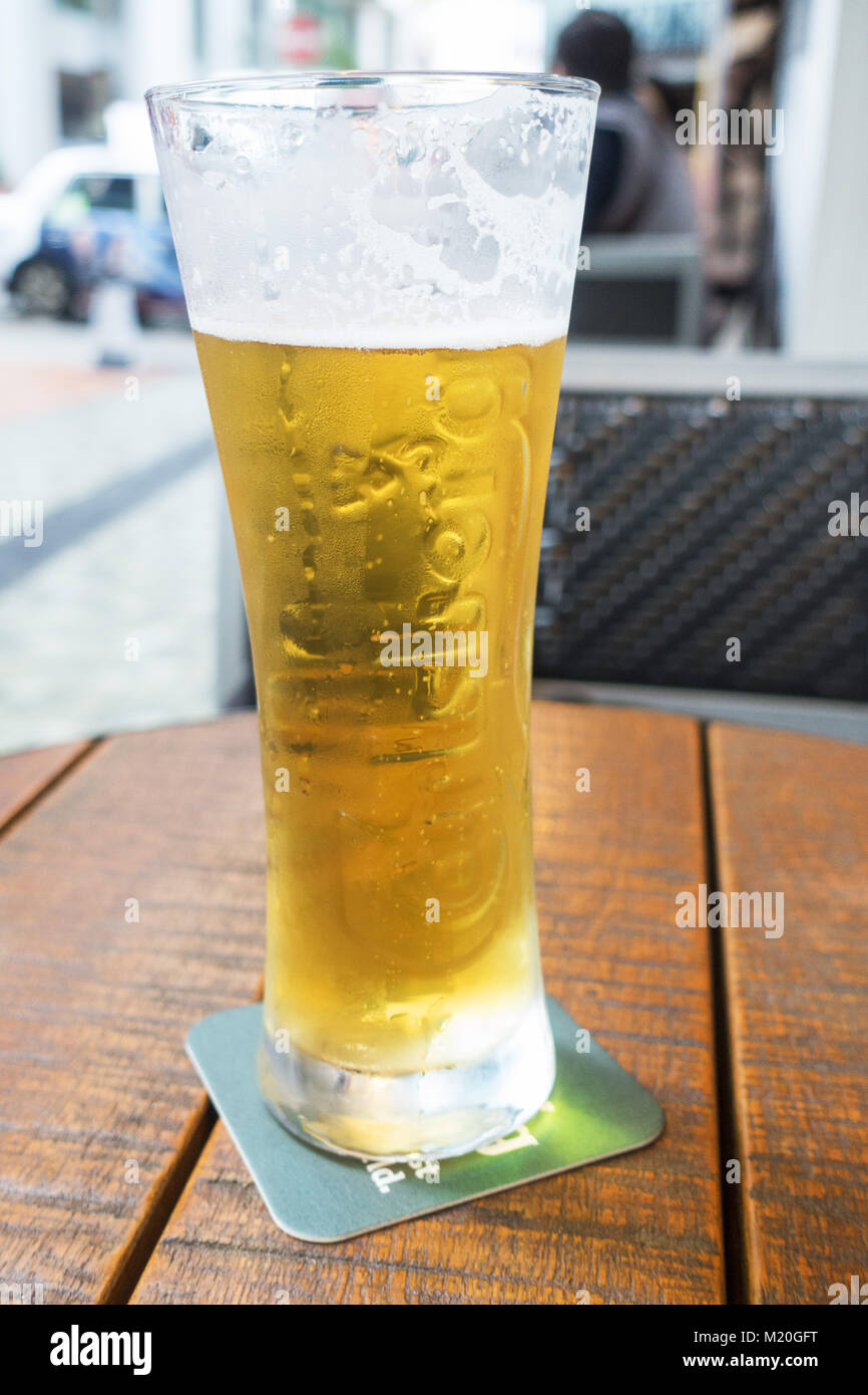 Hongkong ein Pint Bier Stockfoto