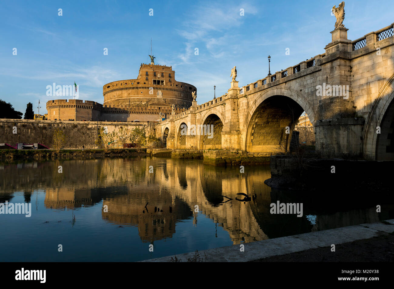 Castel Sant'Angelo Brücke, Rom, Italien Stockfoto