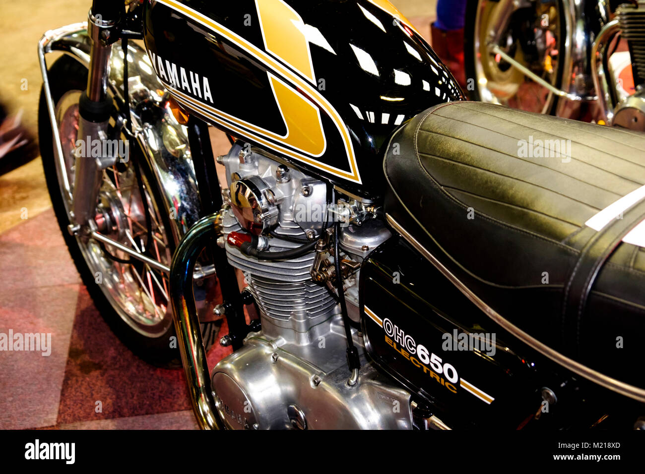 38Th Carole Nash Bristol Classic Bike Show an der Badewanne und West showground Shepton Mallet Somerset England UK Yamaha XS 650 Stockfoto