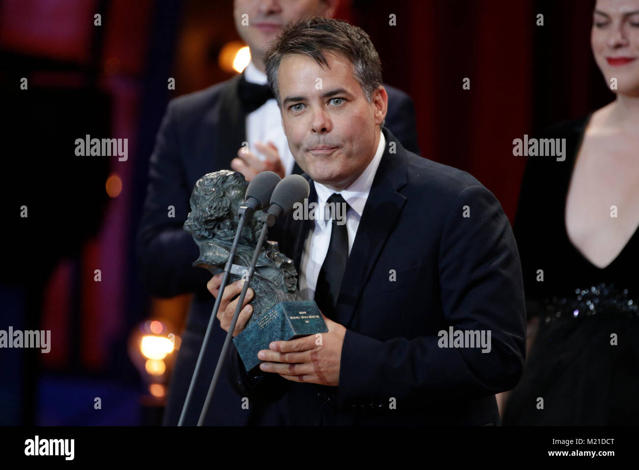 Regisseur Sebastian Lelio während der 32th jährliche Goya Film Awards in Madrid, am Samstag, den 3. Februar 2018. Im Bild: Goya pelicula Iberoamericana'Una Mujer fantastica" Credit: Gtres Información más Comuniación auf Linie, S.L./Alamy leben Nachrichten Stockfoto