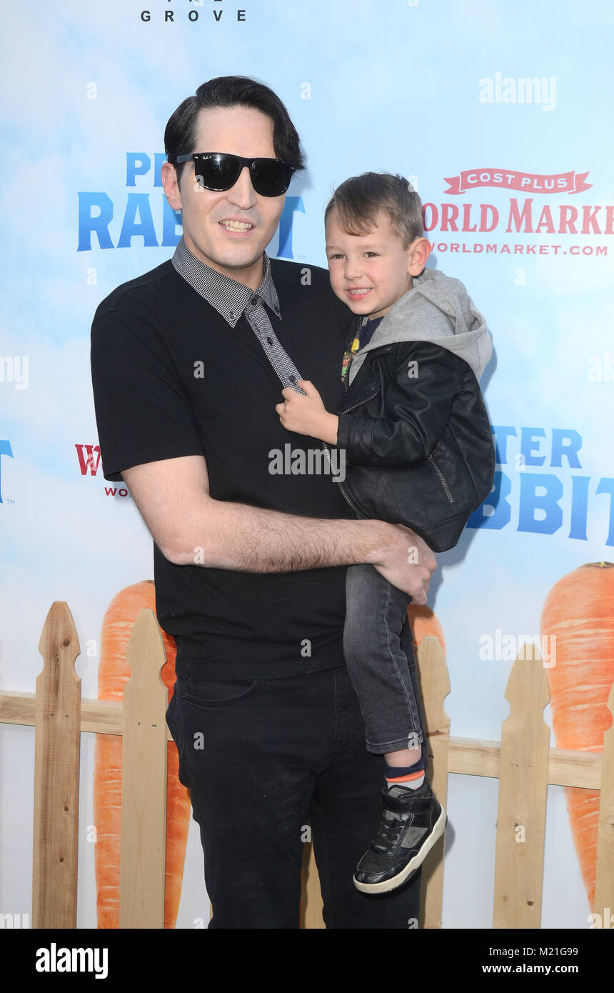 Los Angeles, Ca, USA. 03 Feb, 2018. David Dastmalchian bei der Premiere von Columbia Pictures'' Peter Hase" an der Waldung am 3. Februar 2018 in Los Angeles, Kalifornien. Quelle: David Edwards/Medien Punch/Alamy leben Nachrichten Stockfoto