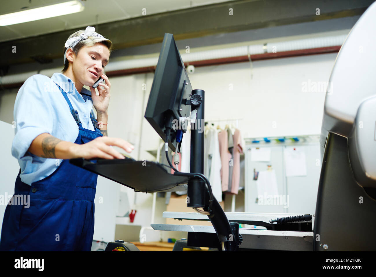 Service-Mitarbeiter Stockfoto