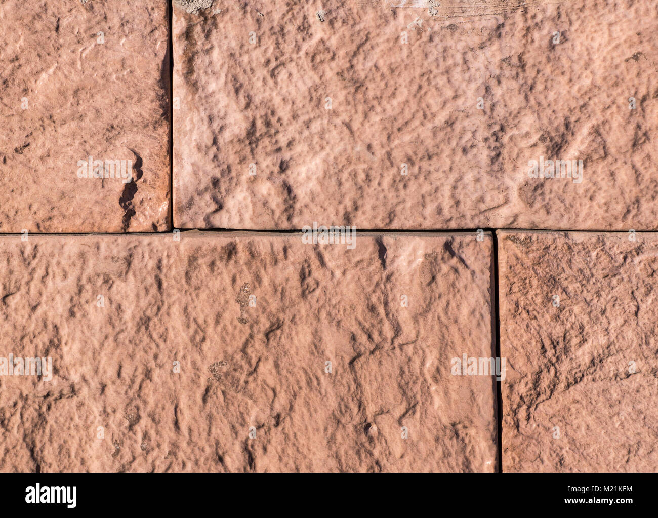 Orange Sandstein Fliesen- wand. Textur, Hintergrund Stockfotografie - Alamy