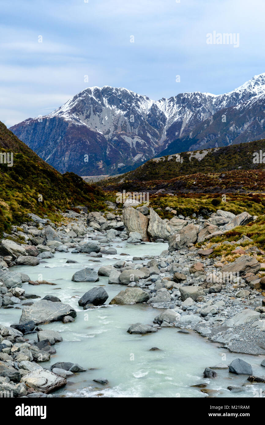 Hooker Flussblick Stockfoto