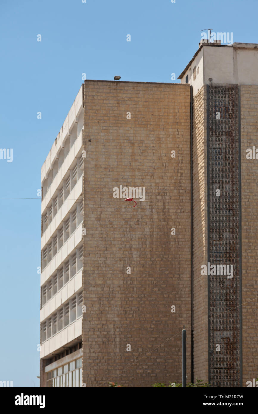 Jerusalem, Israel, 4. Juli 2014: Verlassene Hotel in Sheikh Jarrah, die arabischen Viertel Ost-jerusalems. Stockfoto