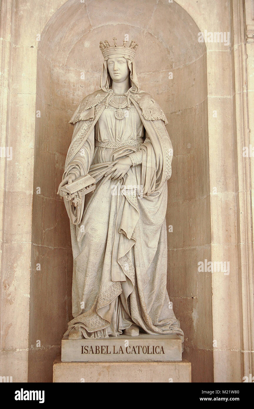 Statue von Isabel die Katholische (Isabel La Catolica) an Der