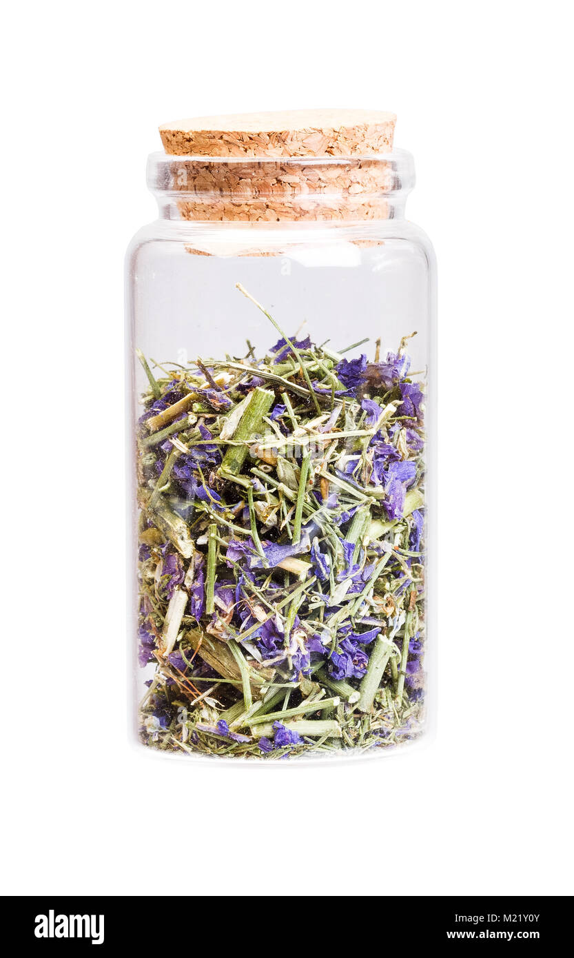 Symphytum beinwell in einer Flasche mit Korken Stopfen für medizinische us Stockfoto