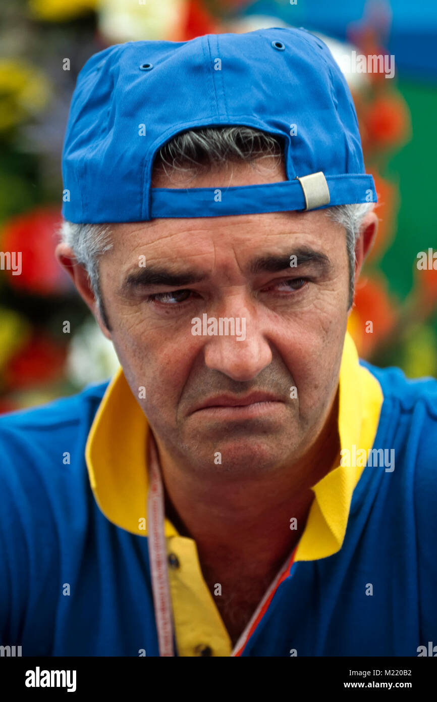 Flavio Briatore, Benetton Renault F1, Deutschland GP 1996, Hockenheim Stockfoto