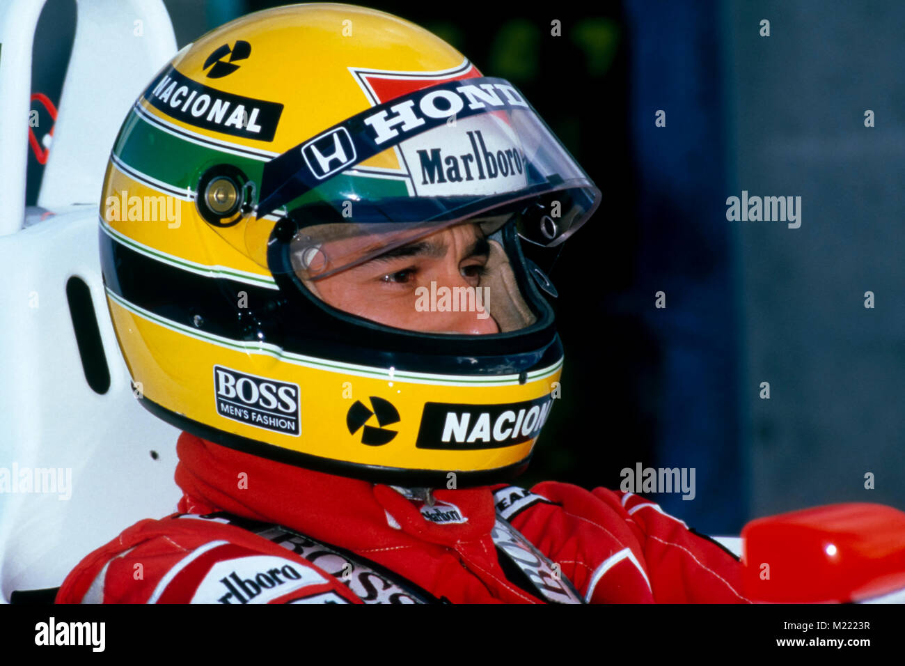 F1, Ayrton Senna, McLaren, Mexiko GP 1988 Stockfoto
