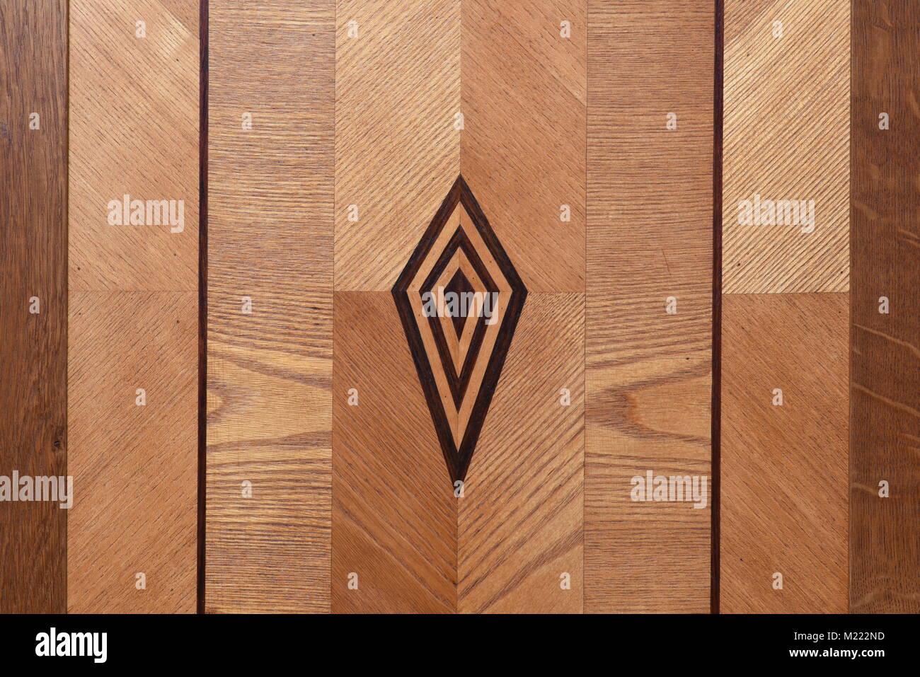 Aus Holz mit Intarsien ornament Stockfoto