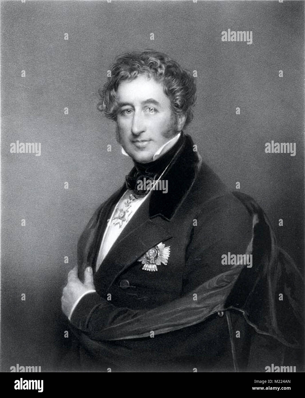 Lord Palmerston, Henry John Temple, 3rd Viscount Palmerston, (1784-1865), englischer Staatsmann, der zweimal als Premierminister in der Mitte des 19. Jahrhunderts serviert. Stockfoto