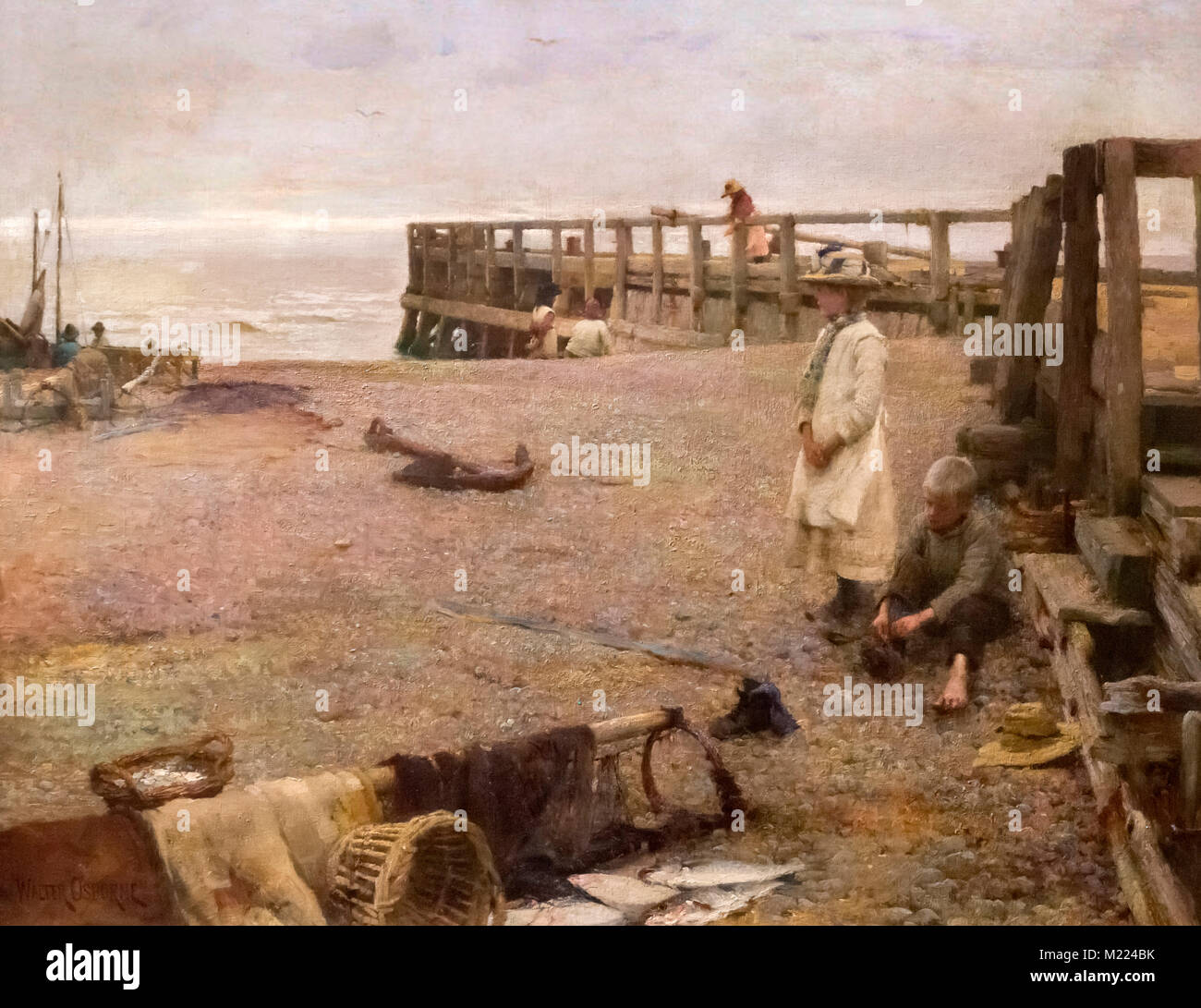 Oktober Morgen von Walter Friedrich Osborne (1859-1903), Öl auf Leinwand, 1885 Stockfoto