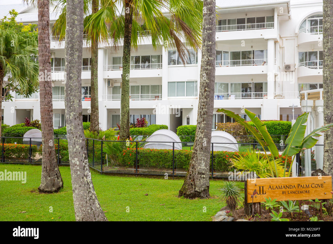 Ferienwohnungen in Palm Cove, Far North Queensland, Australien Stockfoto