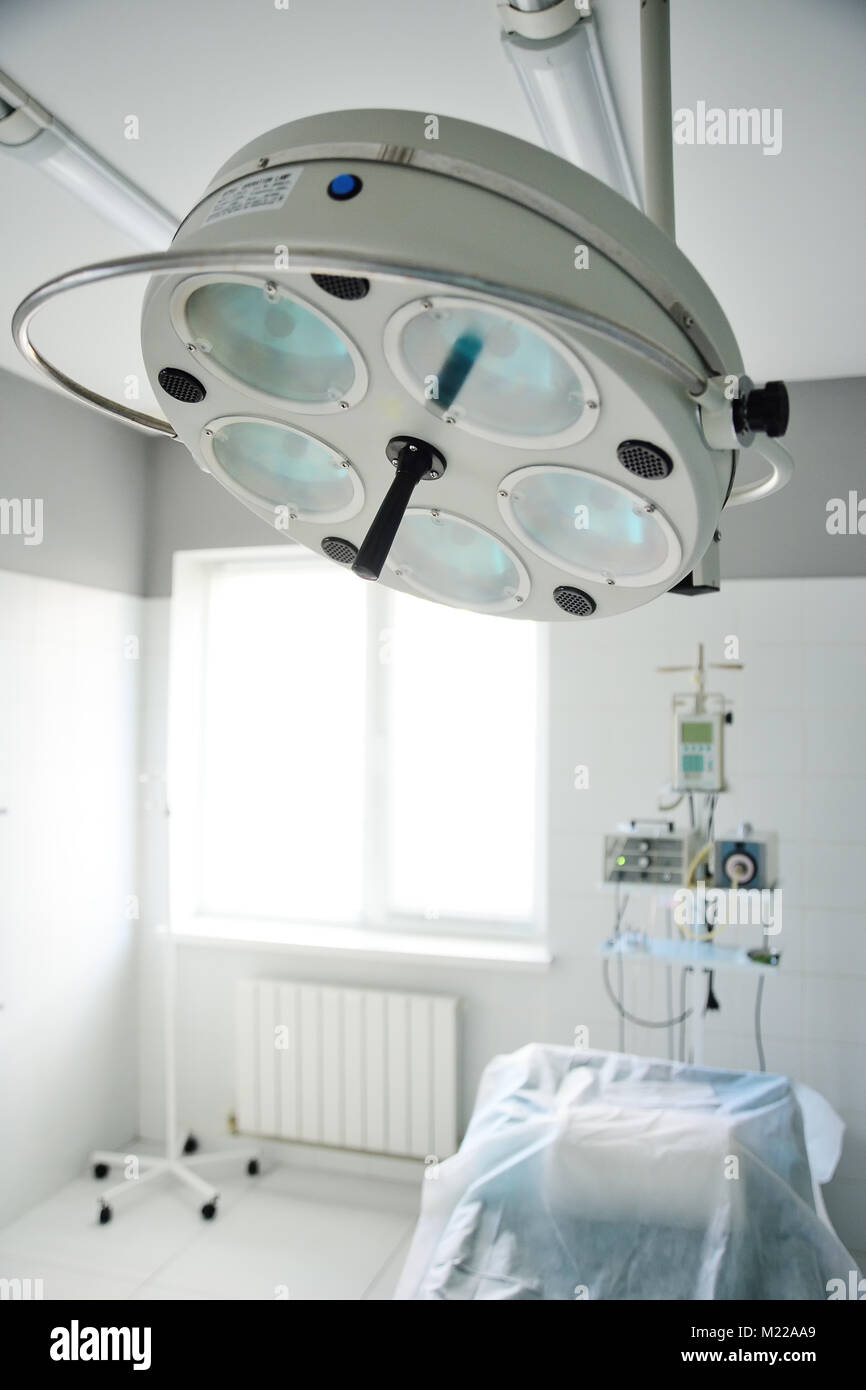Op-Lampe im Op Stockfoto