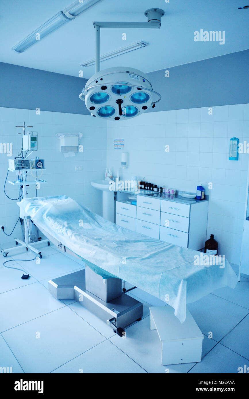 Op-Lampe im Op Stockfoto