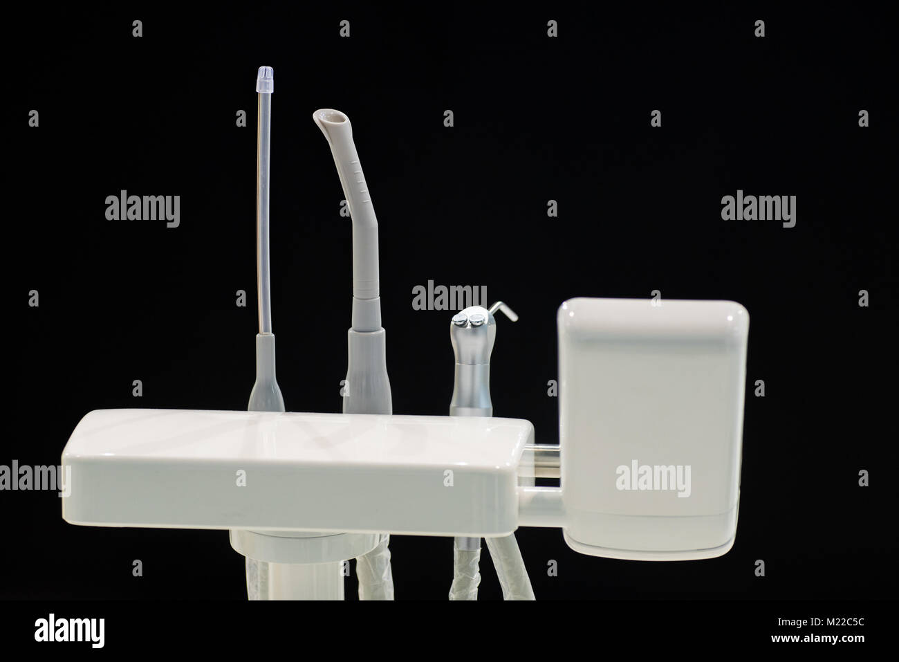 Moderne Zahnpflege Ausrüstung in der zahnmedizinischen Klinik Stockfoto
