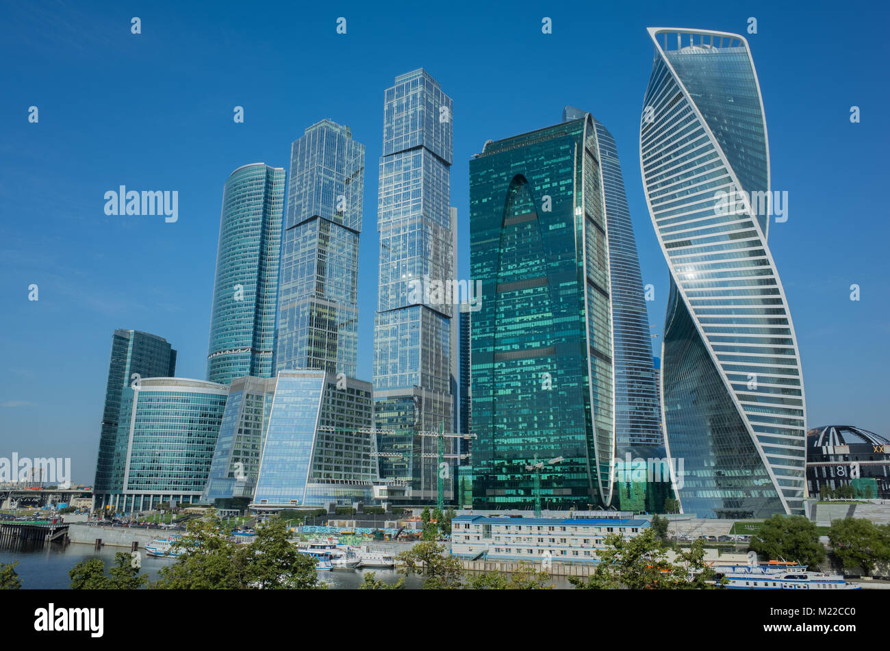 Modernes Stadtbild. Moskau, Russland. Moscow International Busi Stockfoto