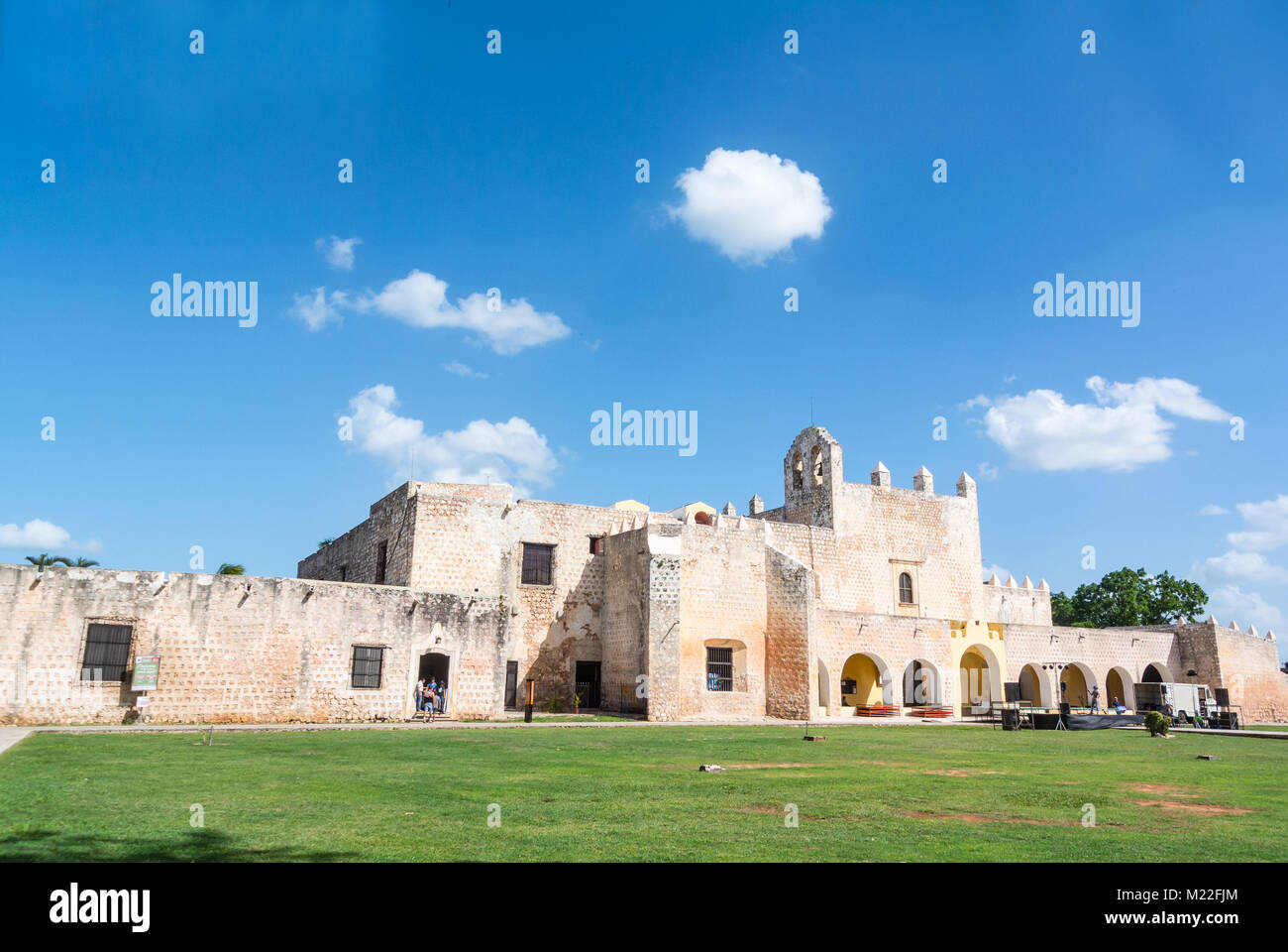 Valladolid, Yucatan, Mexiko, Convento de San Bernardino de Siena Stockfoto