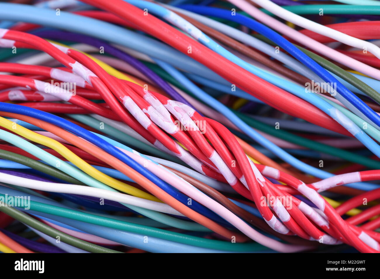 Computer elektrische Kabel Stockfoto