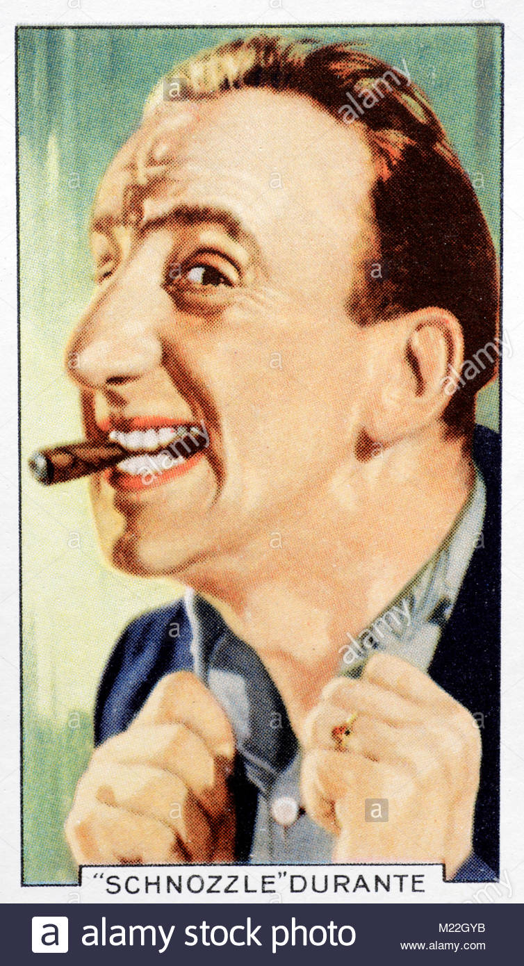 Schauspieler und Schauspieler Jimmy Durante chnozzle" 1893 - 1980 Stockfoto