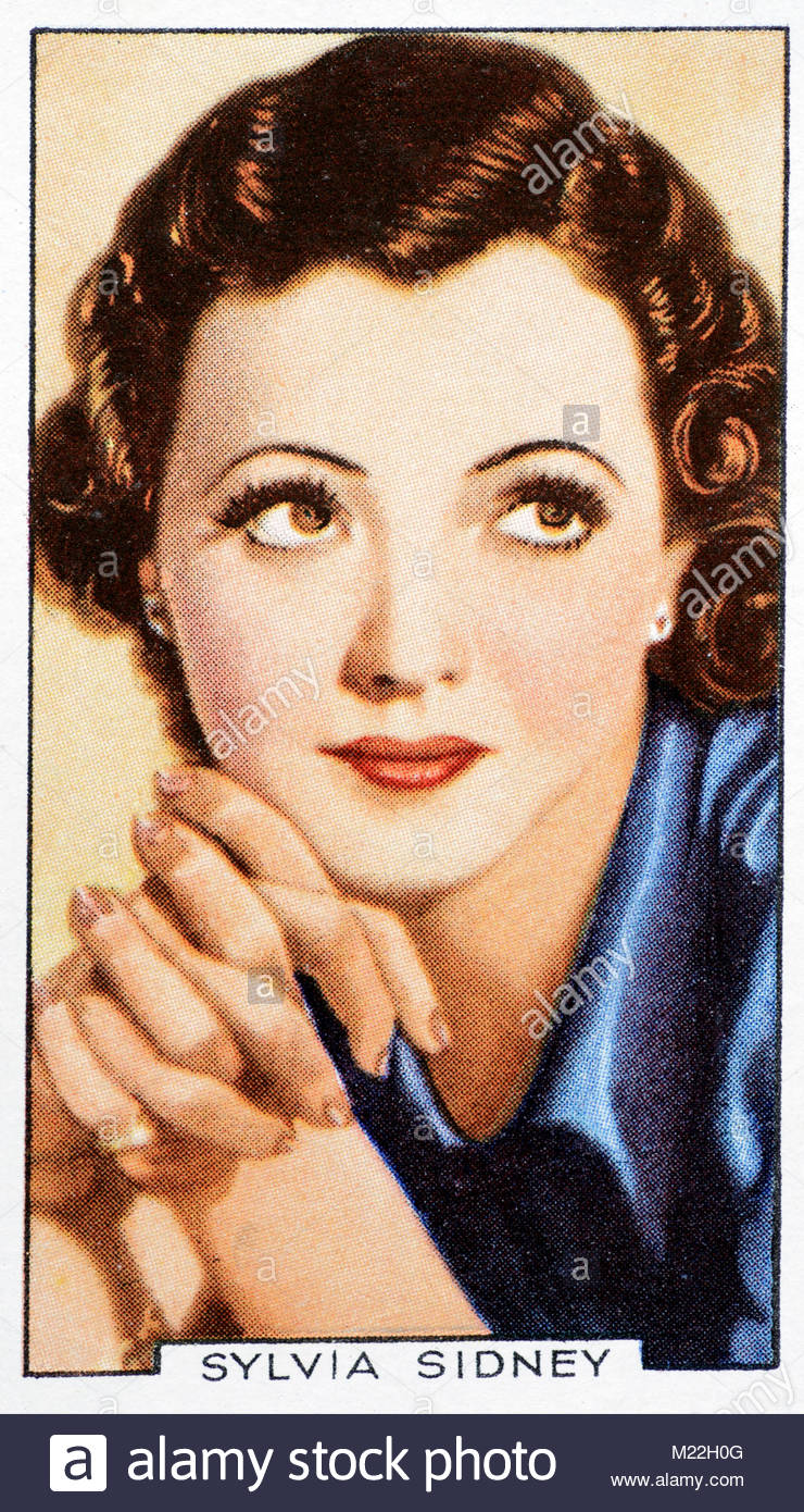 Die amerikanische Schauspielerin Sylvia Sidney 1910 - 1999 Stockfoto