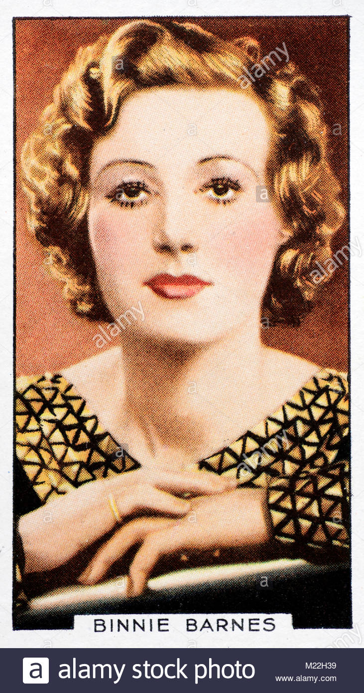 Englische Schauspielerin Binnie Barnes, 1903 - 1998 Stockfoto