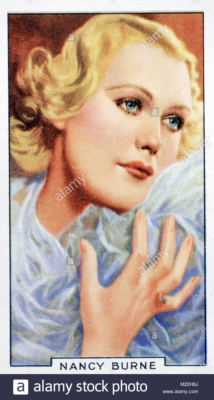 Englische Schauspielerin Nancy Burne 1907 - 1954 Stockfoto