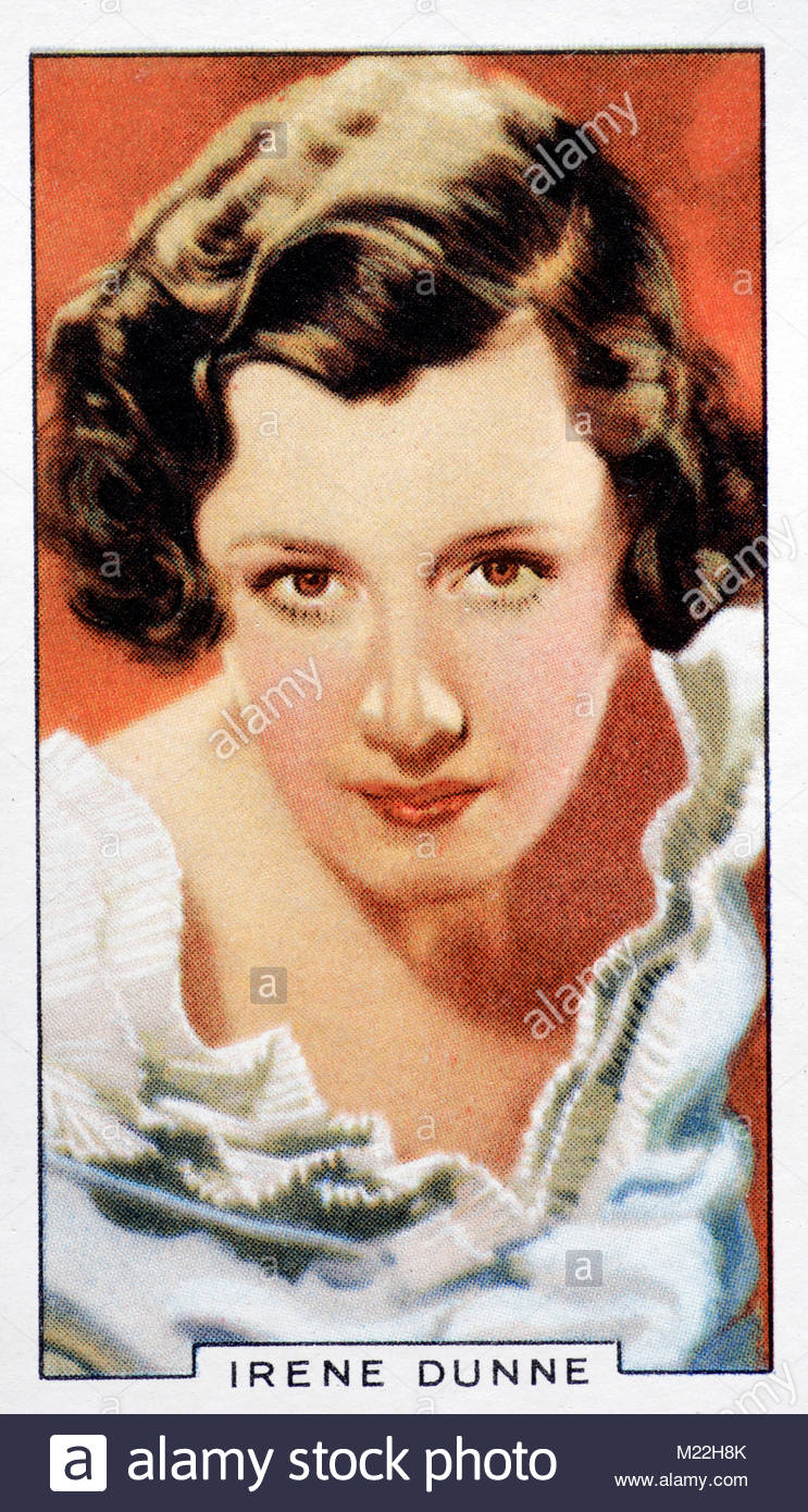 Die amerikanische Schauspielerin und Sängerin Irene Dunne 1898 - 1990 Stockfoto