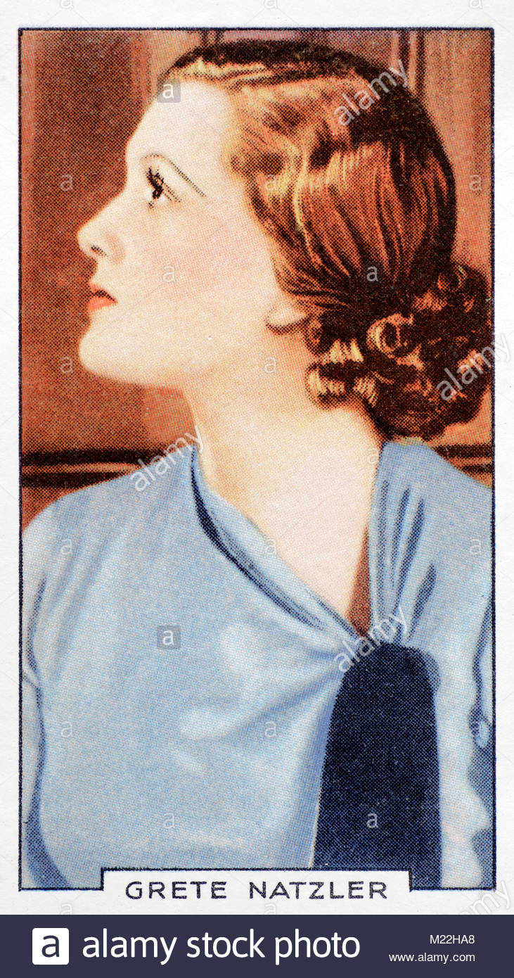 Österreichische Schauspielerin und Opern Sopran Grete Natzler 1906 - 1999 Stockfoto