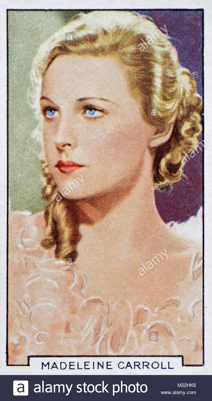 Englische Schauspielerin Madeleine Carroll 1906 - 1987 Stockfoto