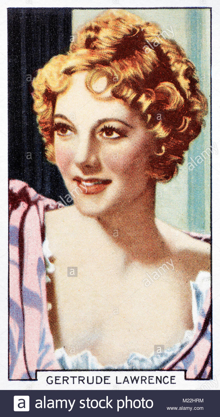 Englische Schauspielerin, Sängerin und Tänzerin Gertrude Lawrence, 1898 - 1952 Stockfoto