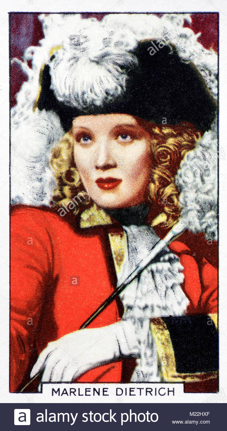 Die deutsche Schauspielerin und Sängerin Marlene Dietrich 1901 - 1992 Stockfoto