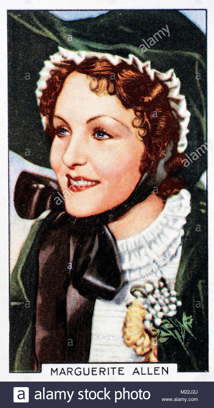 Russische geborene Schauspielerin Marguerite Allen Stockfoto