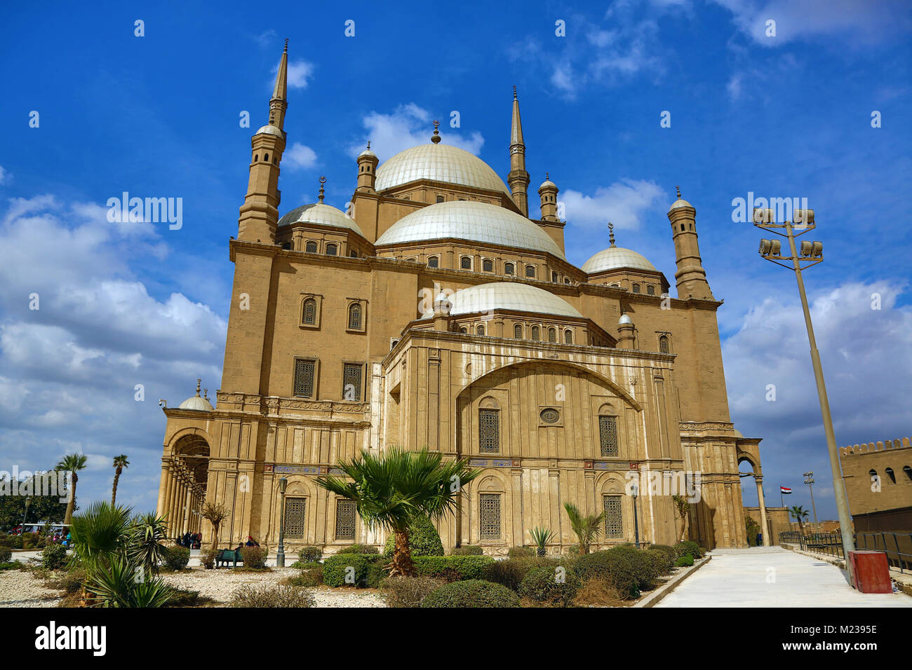 Moschee des Mohammed Ali (oder Alabaster Moschee) an der Zitadelle in Kairo, Ägypten Stockfoto