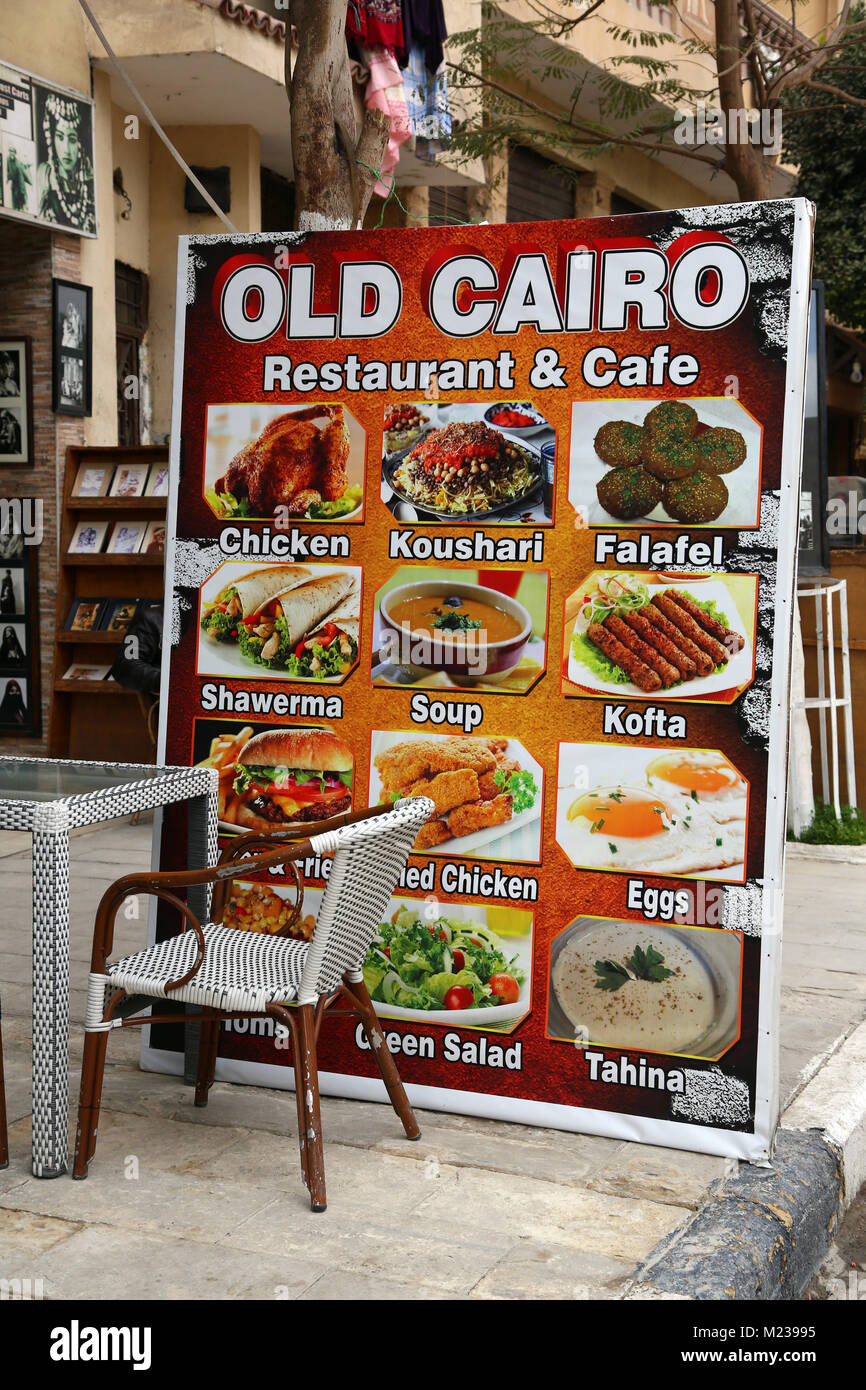 Kairo Ranchi Menu Alte speisekarte -Fotos und -Bildmaterial in hoher Auflösung – Alamy