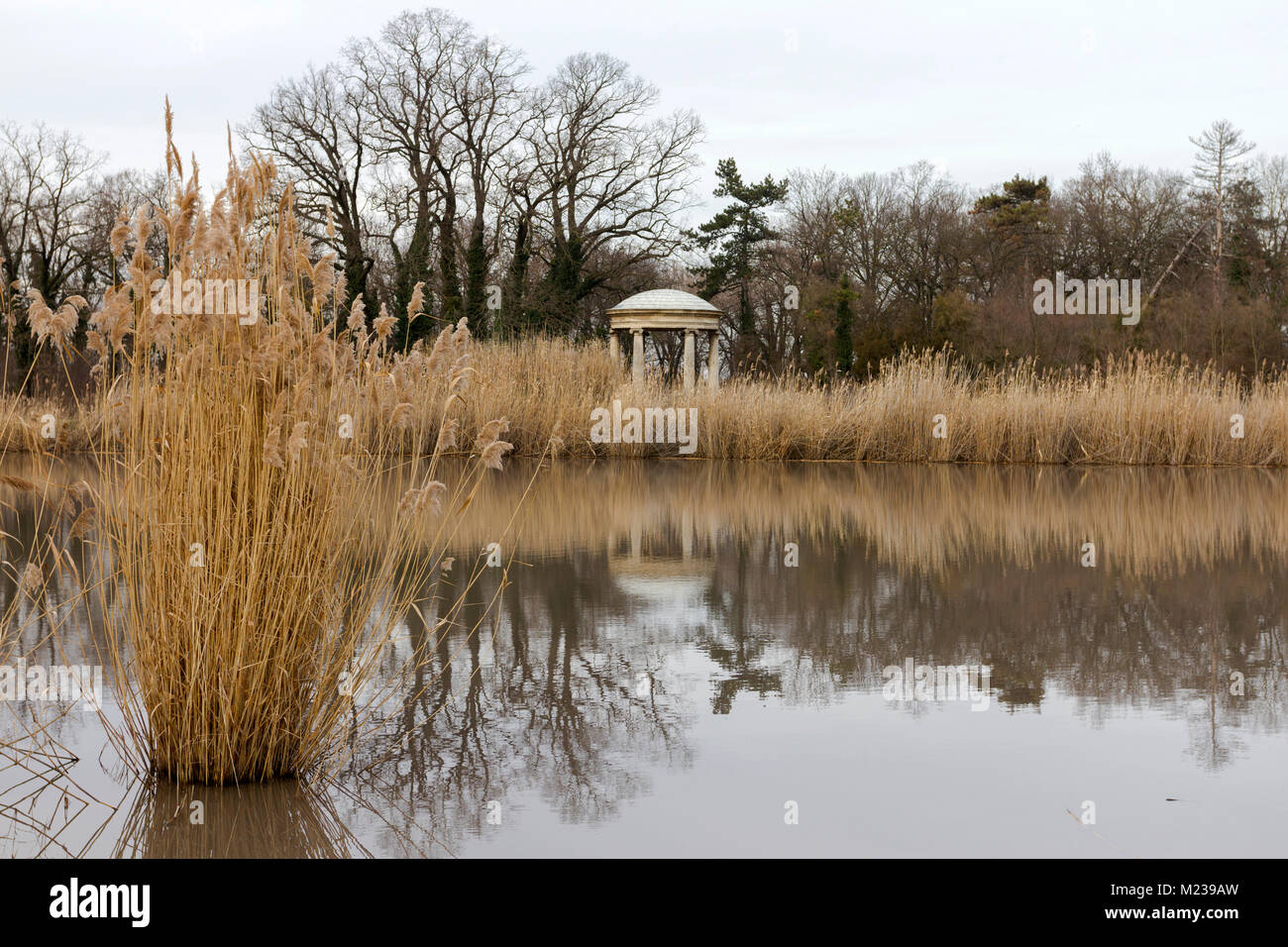 See an Karolyi Palace in Nagymagocs, Ungarn. Stockfoto