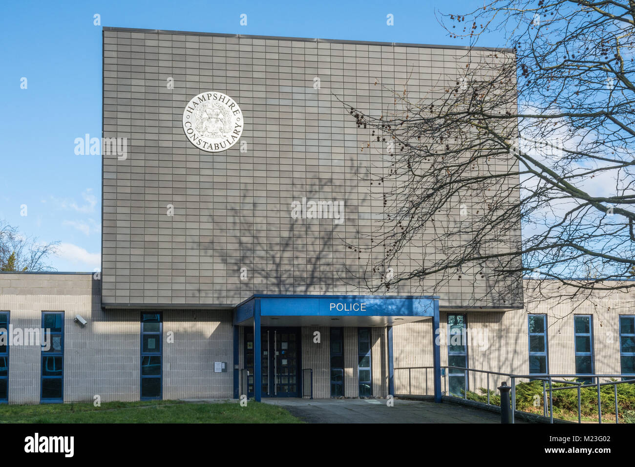 Polizei in Basingstoke Hampshire, Großbritannien Stockfoto