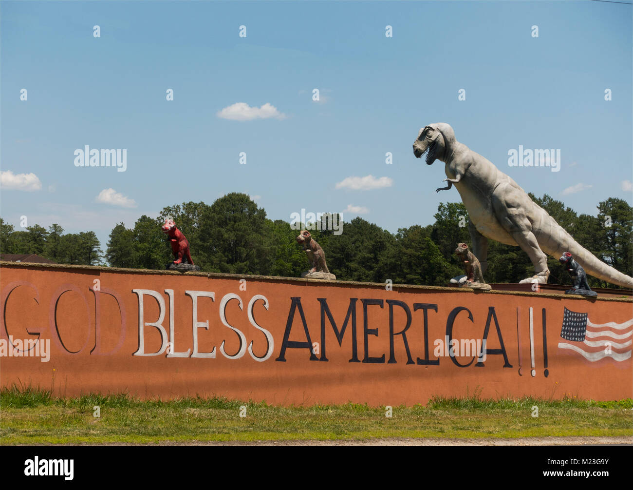 Tier wand Skulpturen im südlichen New Jersey Stockfoto