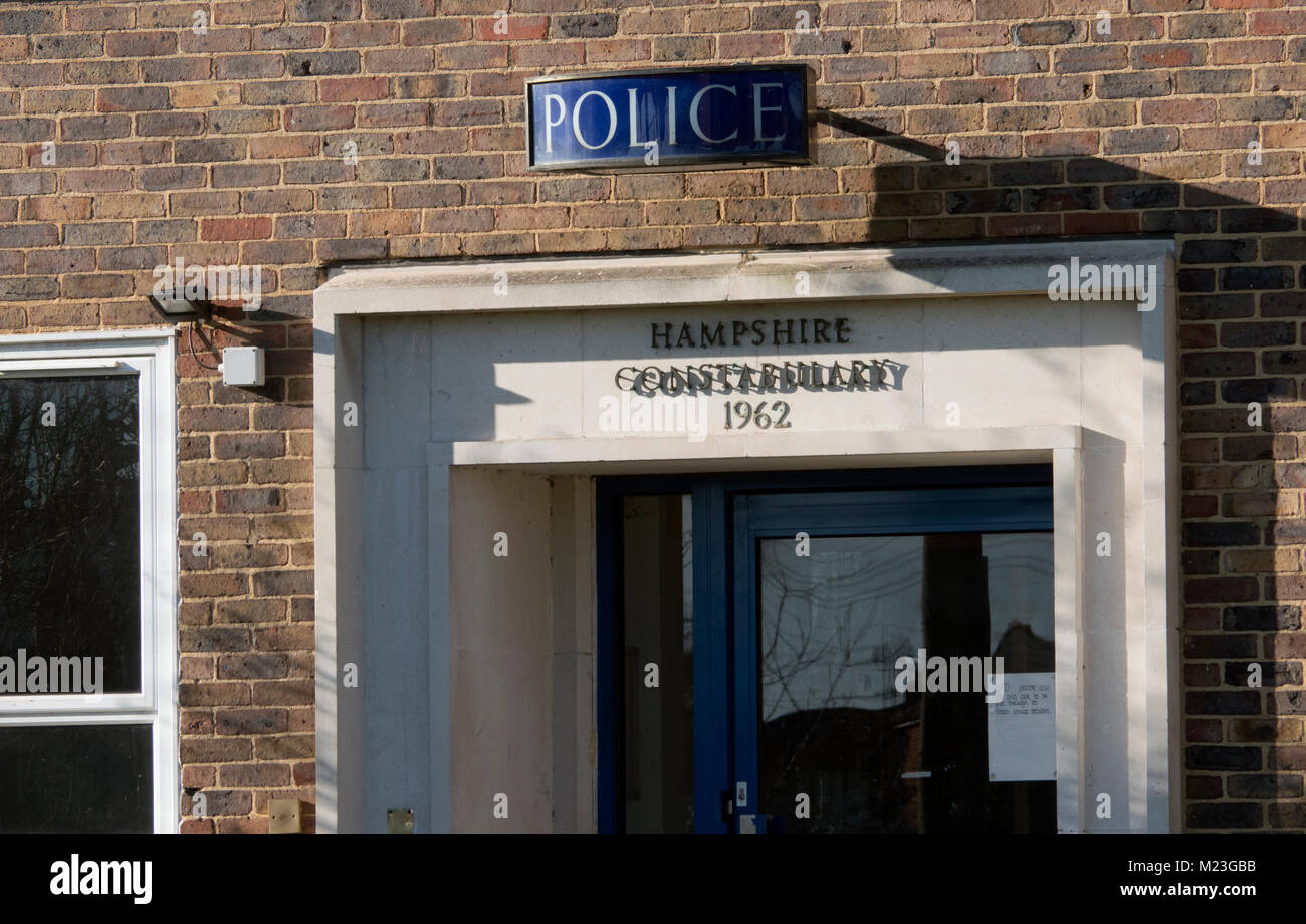 Polizeistation, Totton, Hampshire, England, Großbritannien Stockfoto