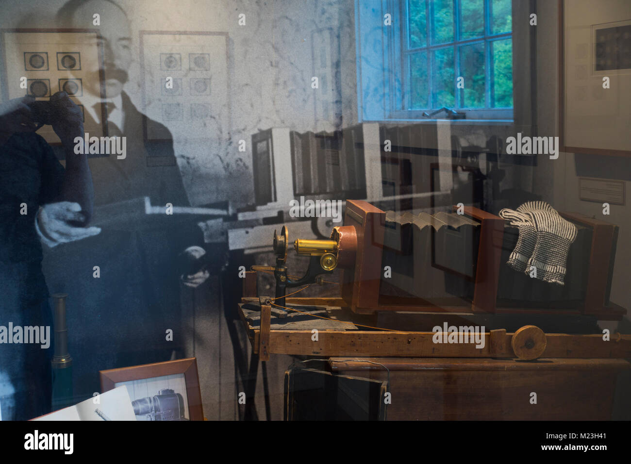 Snowflake Bentley Ausstellung am Jericho historische Gesellschaft VT Stockfoto