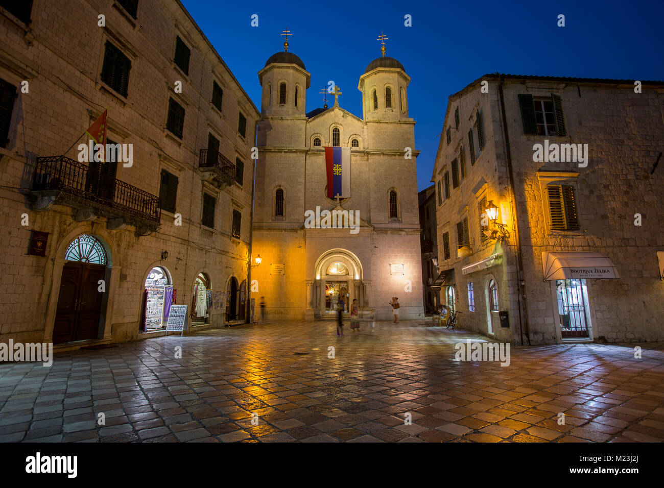 Sankt Nikolaus Kathedrale von Kotor, Montenegro Stockfoto