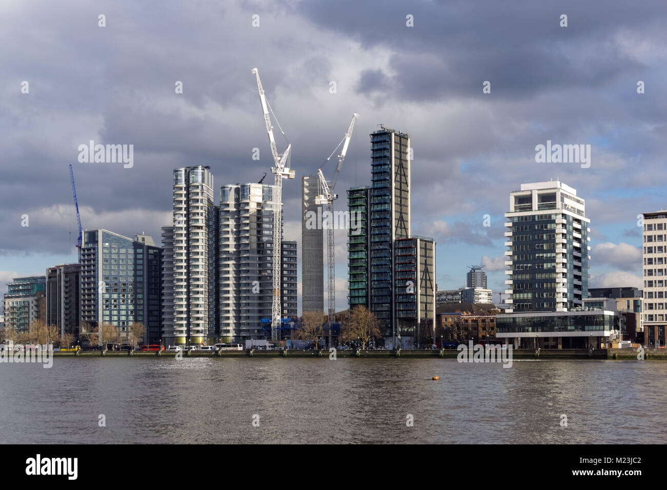 Wohnanlage in Vauxhall, London, England, Vereinigtes Königreich, Großbritannien Stockfoto