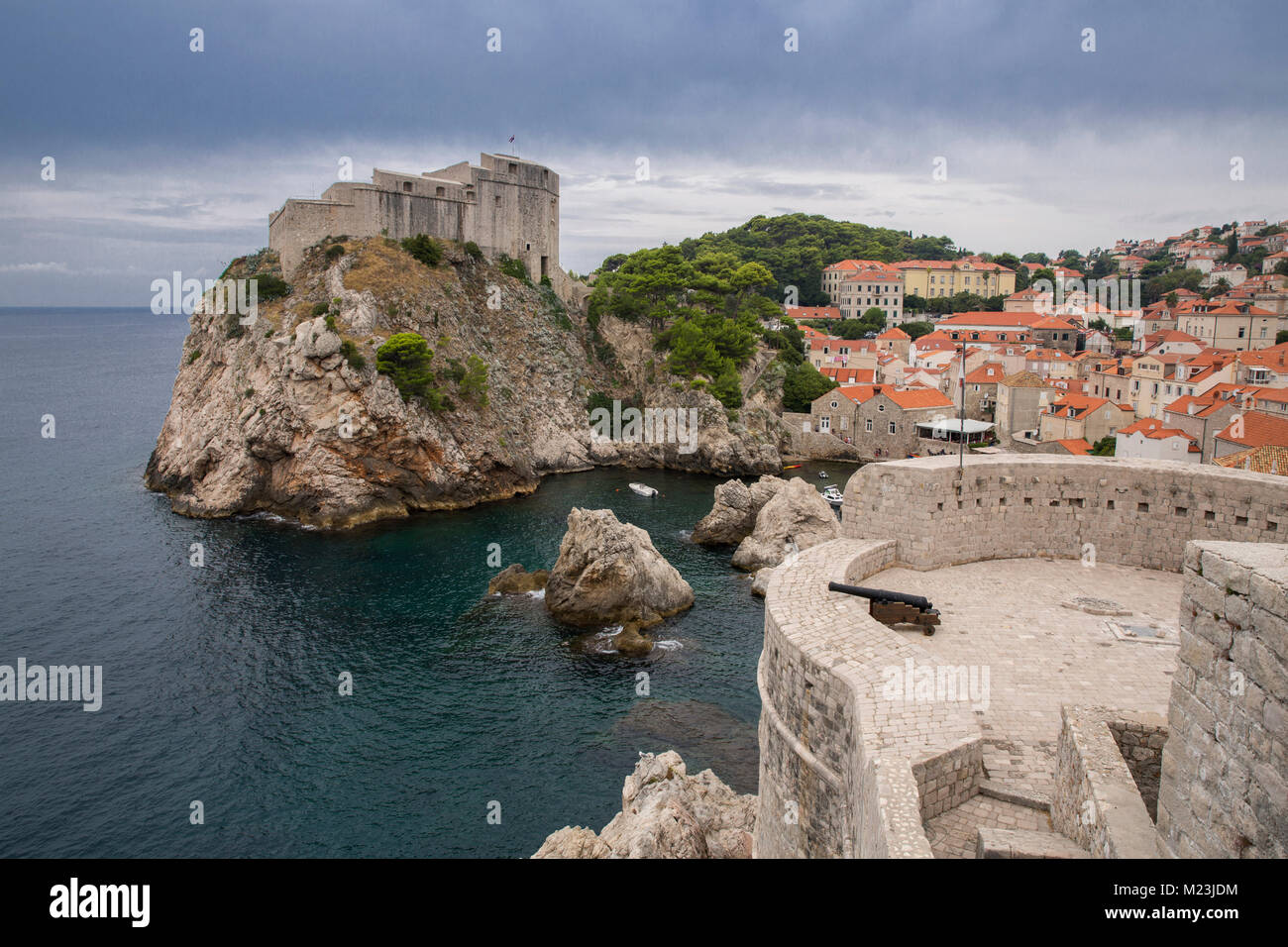 Fort Lovrijenac in der Altstadt von Dubrovnik, Kroatien Stockfoto