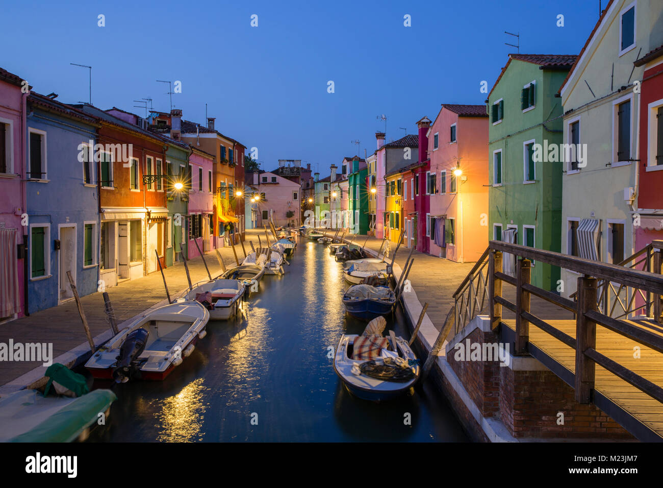 Malerische Insel Burano, Italien Stockfoto