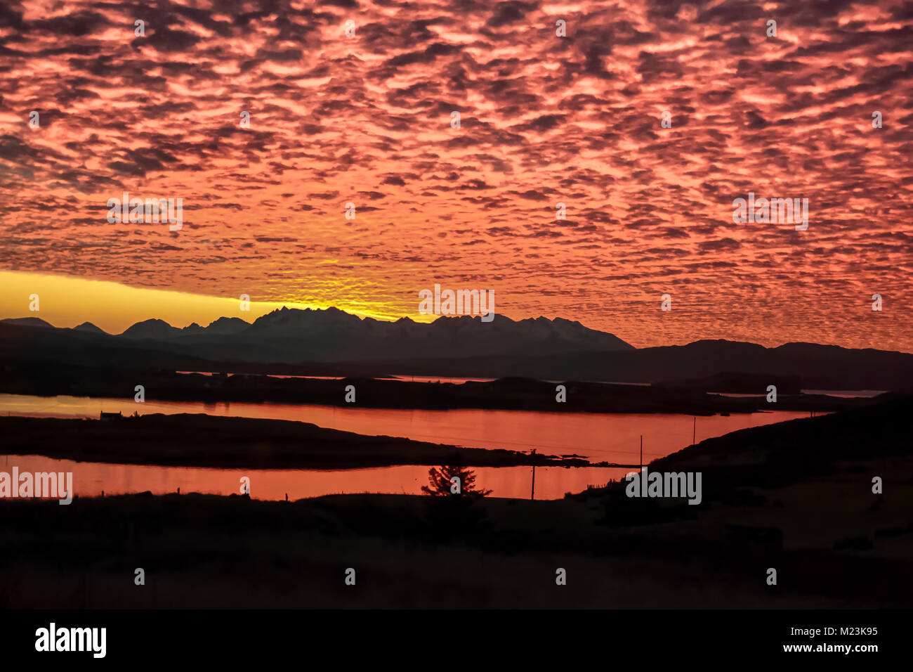 Isle of Skye Sunrise Stockfoto