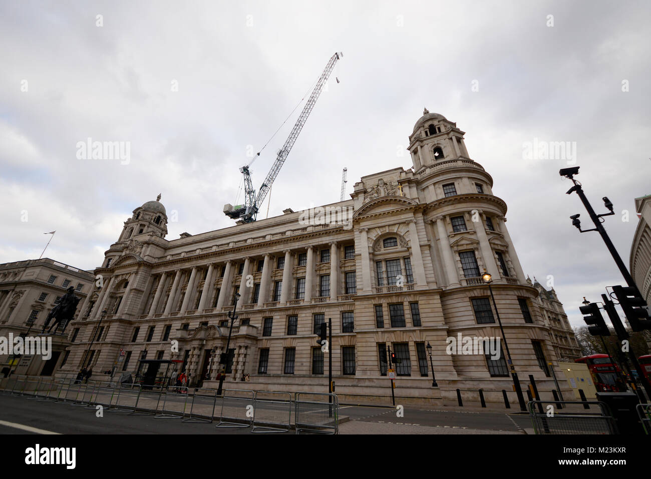 Alte Bürogebäude London Sanierung zu Luxus Hotel & Residence durch Toureen Gruppe für Raffles 1. Eigentum der Kette in Großbritannien. Bau Stockfoto
