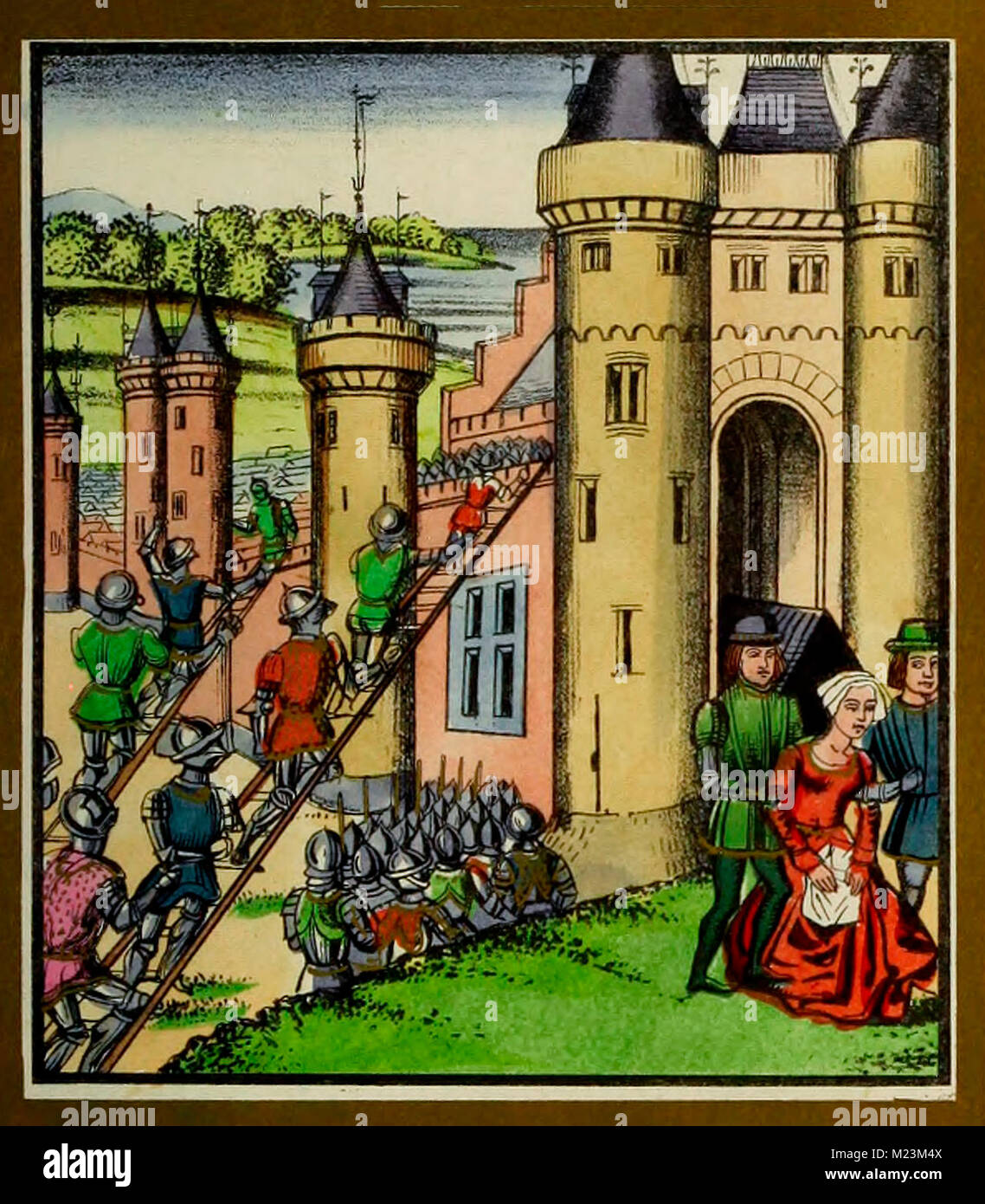 Die Einnahme von Oudenarde von Francis Atremen Juli 11, 1708 Stockfoto