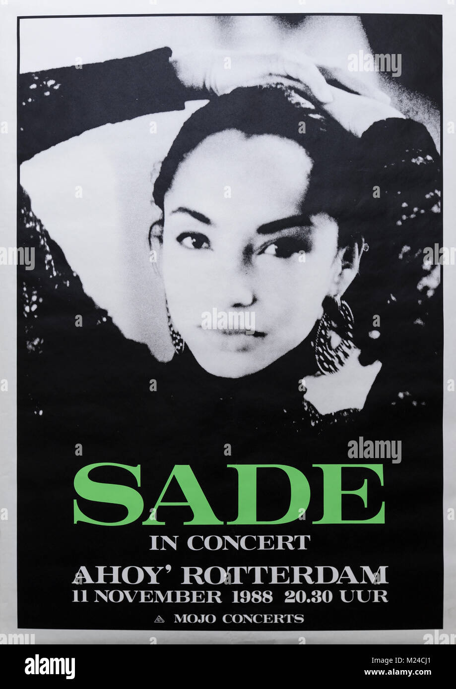 Sade in Konzert, Ahoy Rotterdam, 1988. Musical Konzert Poster Stockfoto